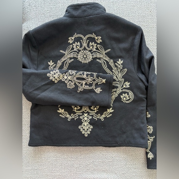 Banana Republic Jadia Embroidered Wool Cropped Jacket - Size 10 - Picture 15 of 15
